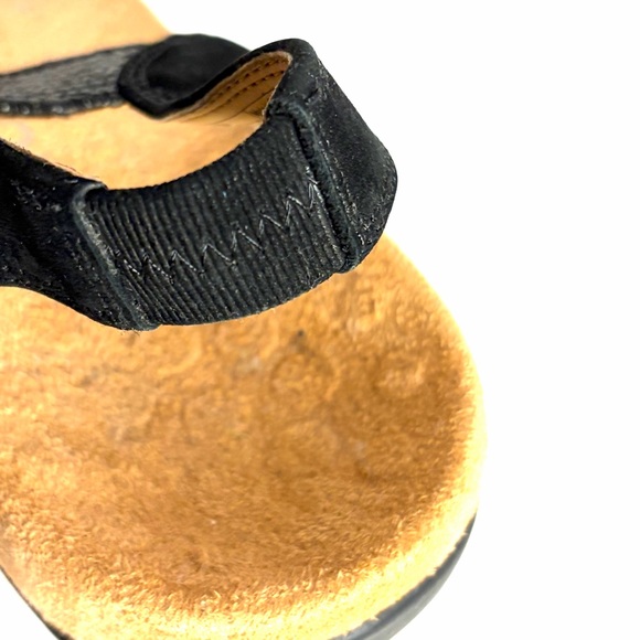 Vionic Brea Black Suede Leather Toe Post Slingback Sandal Womens Size 10 - Picture 10 of 10